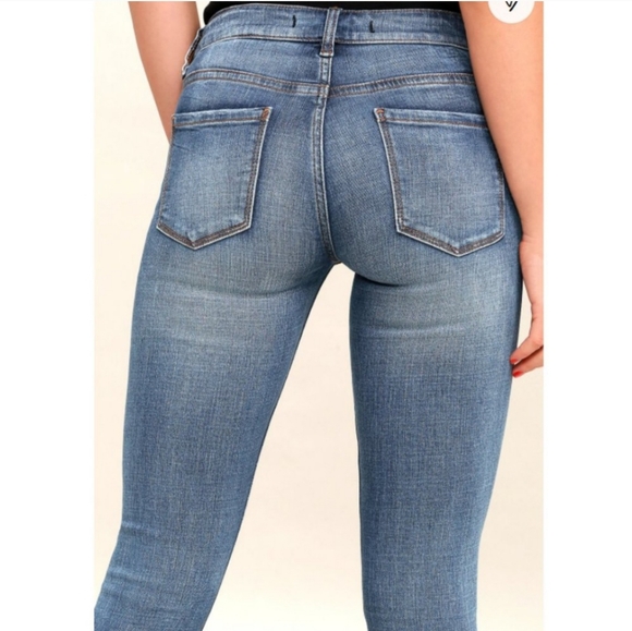 Lulu's Mica low rise skinny Jean's size 1 - Picture 3 of 8